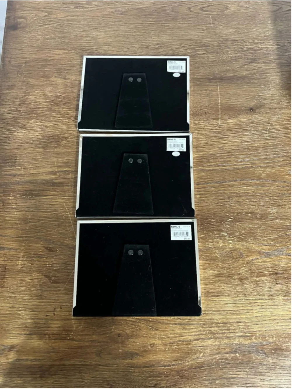St Nicholas Square Cousins Picture Frame Set of 3 NEW 4x6 Teal Enamel Frames